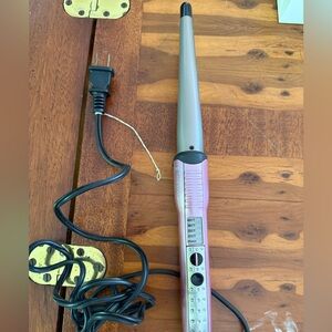 Silver and Pink Hair Styling Tool for Effortless Curls